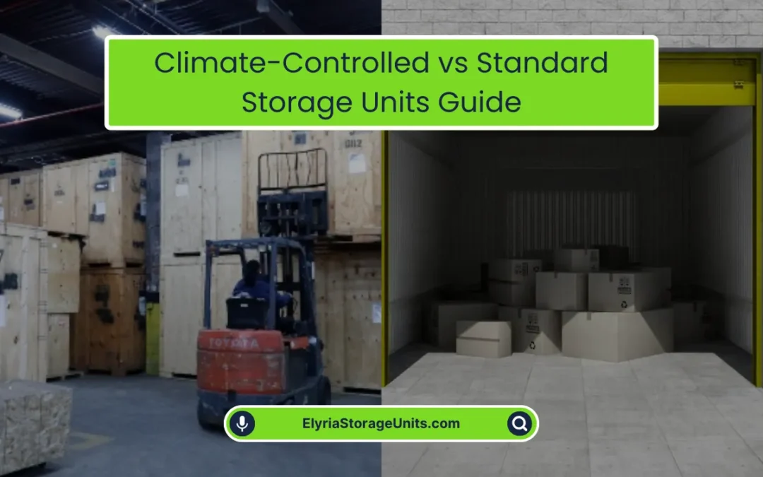 Climate-Controlled vs Standard Storage Units Guide (2025)