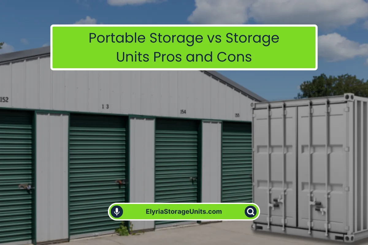 Portable Storage vs Storage Units Portable Storage vs Storage Units
